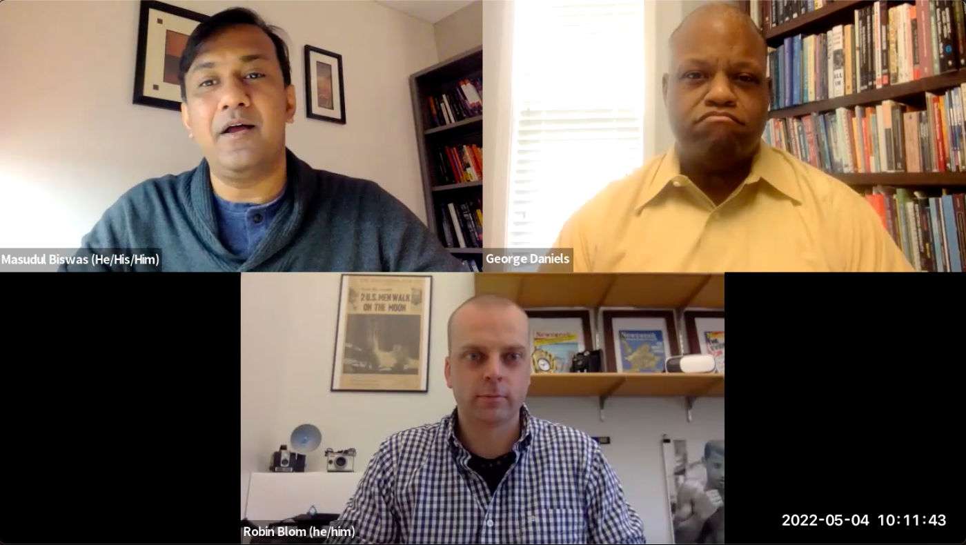 Masudul Biswas's Interview with George Daniels and Robin Blom over Zoom