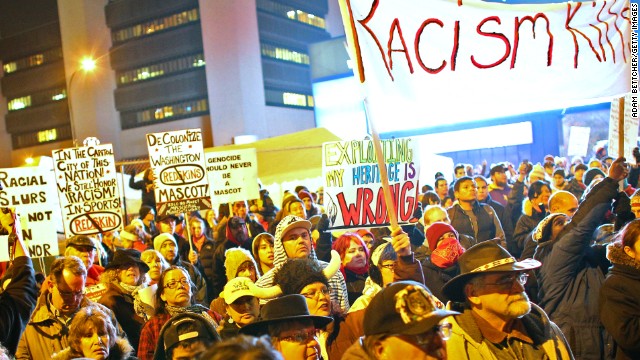 Native Americans protest 