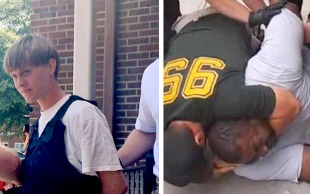 Contrast in arrest style in race line